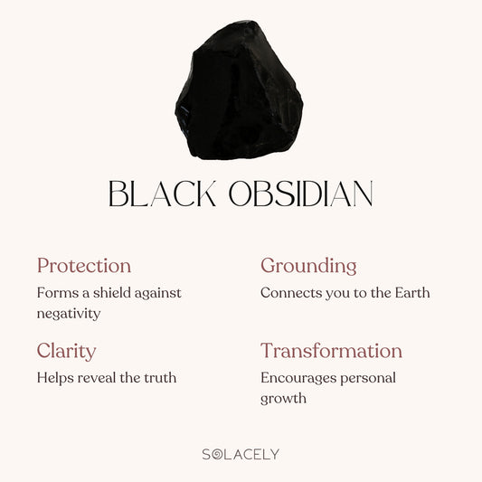 Black Obsidian Raw Stones with spiritual benefits