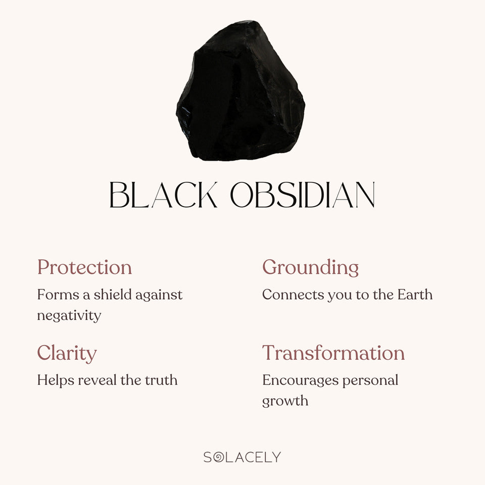 Black Obsidian Raw Stones