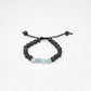 tourmaline and aquamarine couple bracelet