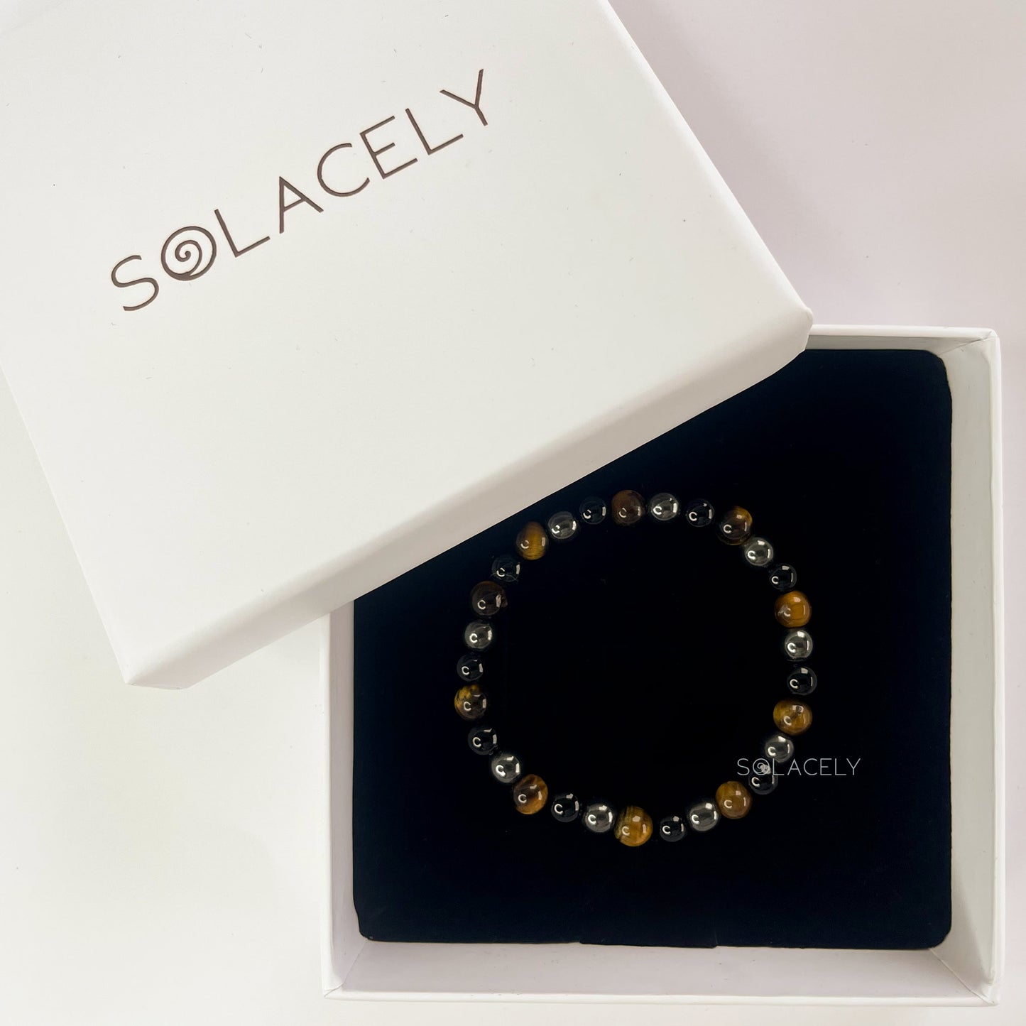 Black obsidian hematite tiger eye