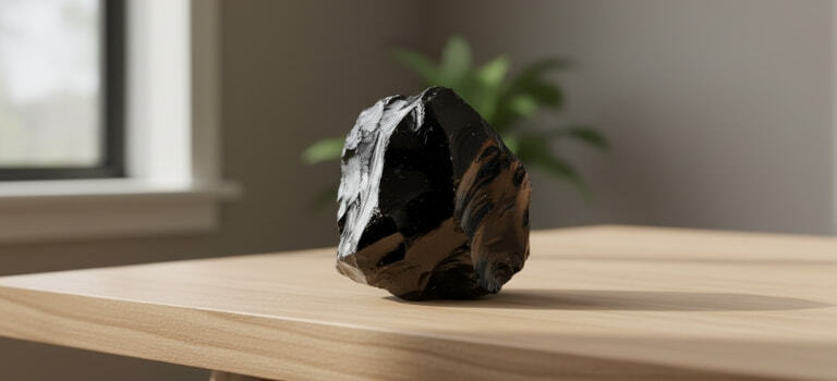 Raw Black Obsidian 