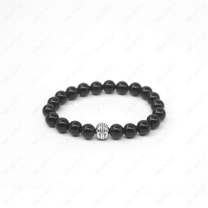 black onyx bracelet for men
