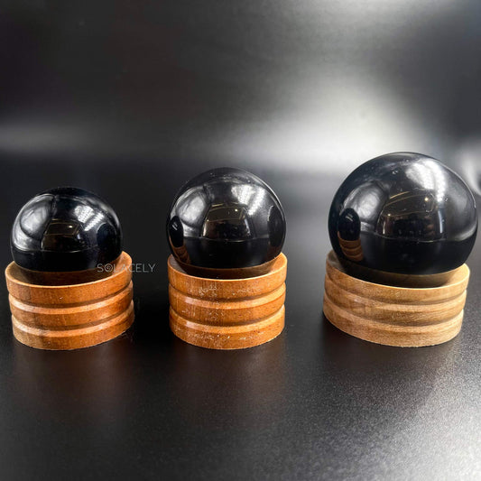 black toumaline sphere ball 01
