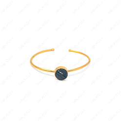 raw black tourmaline cuff bracelet 