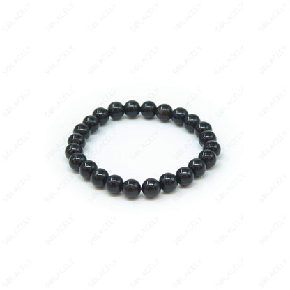 black tourmaline bead bracelet