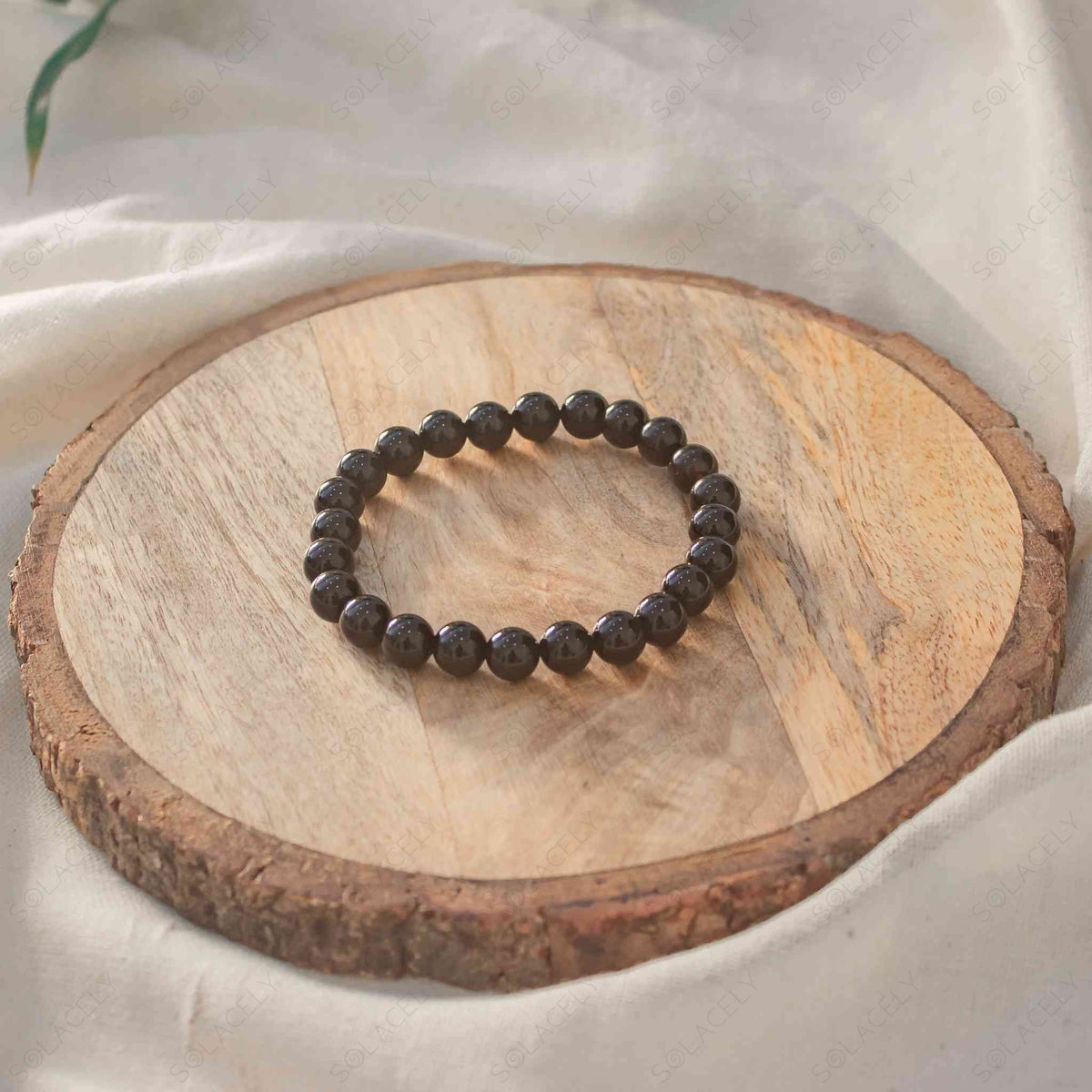 raw black tourmaline bracelet