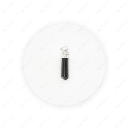 black tourmaline pencil pendant rakhi gift hamper