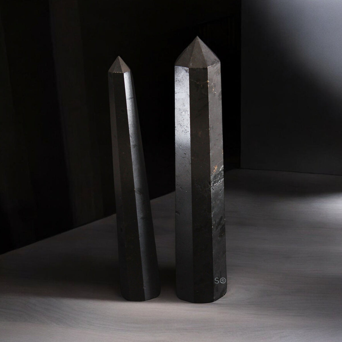 Black Tourmaline Tower for Energy Cleansing