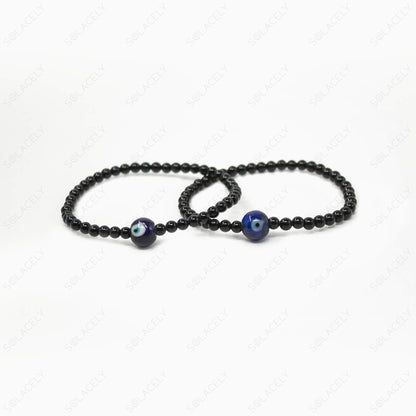 evil eye and black tourmaline bracelet