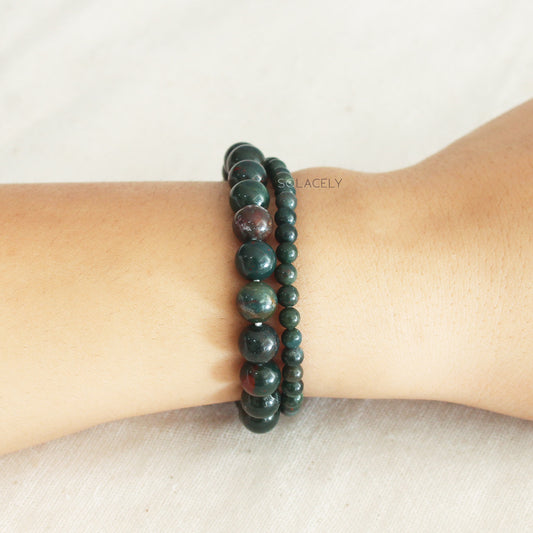 Bloodstone Bead Bracelets