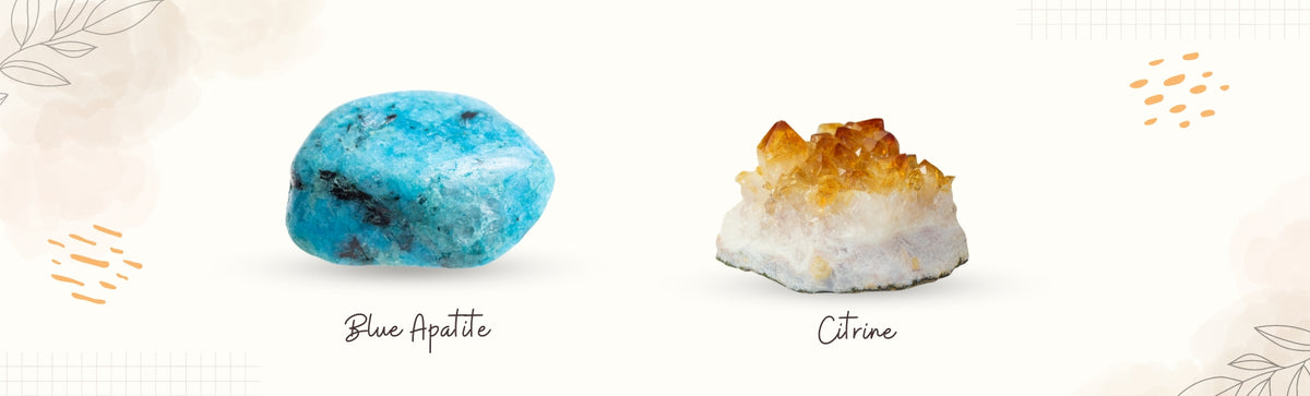 blue apatite and citrine banner image
