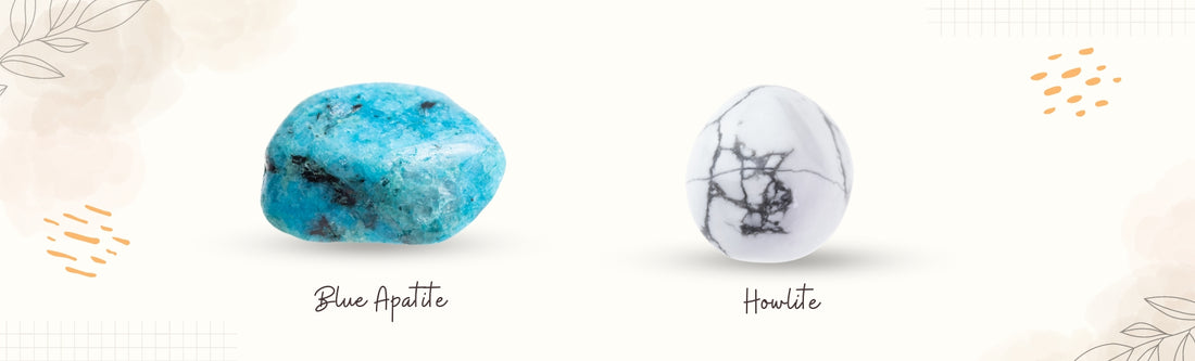 blue apatite and howlite banner image