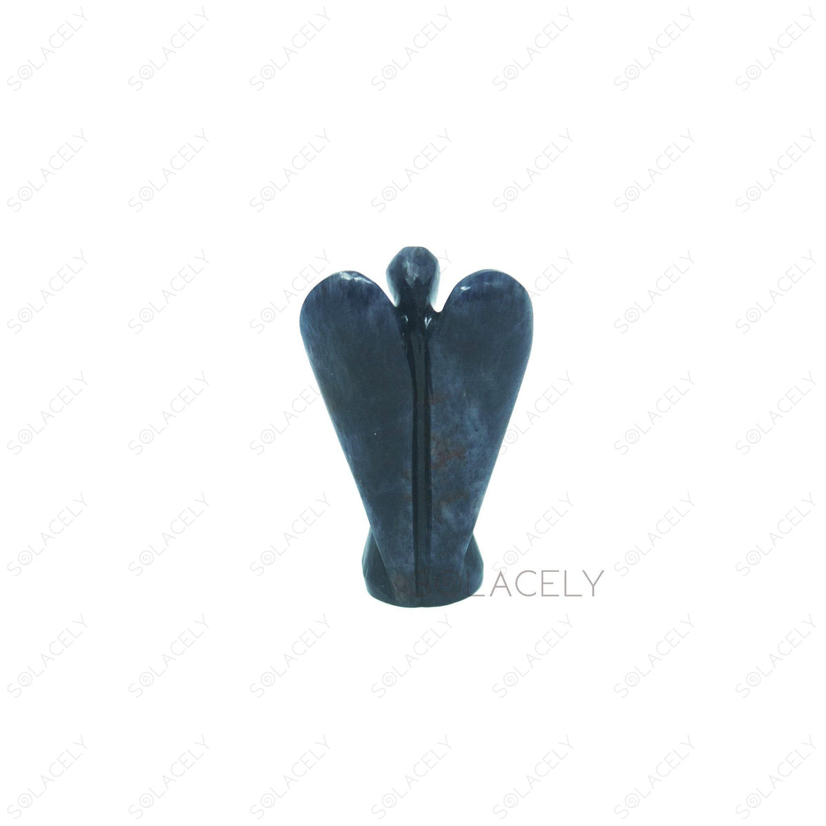 blue aventurine crystal angel figurine