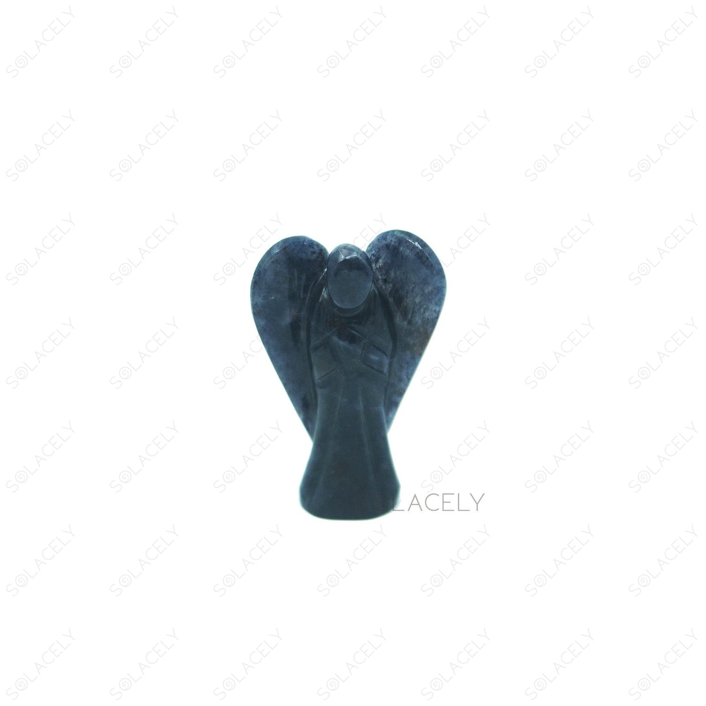 blue aventurine guardian angel figurine