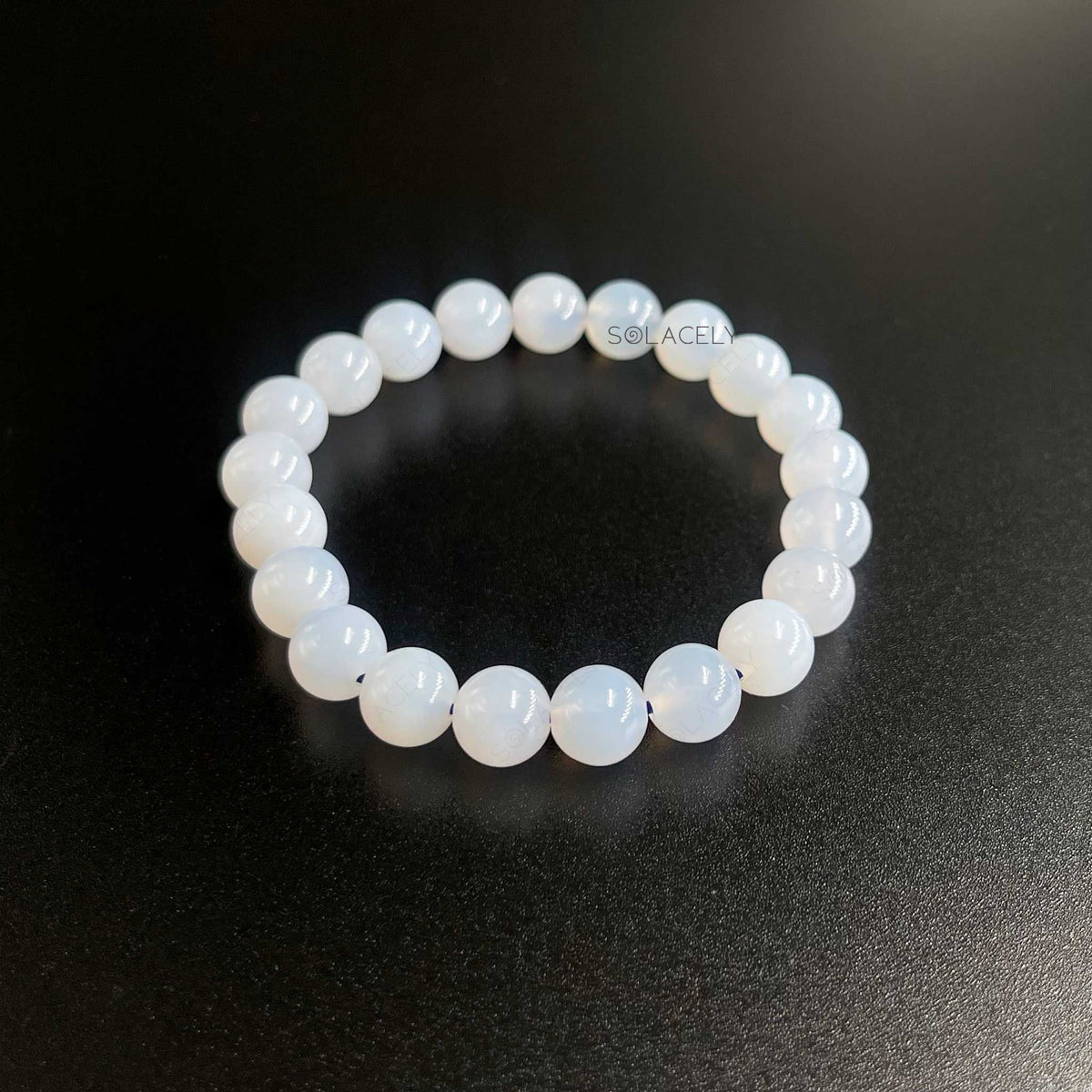 Blue lace agate calming bracelet