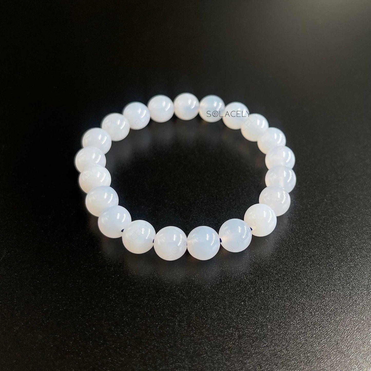 Blue lace agate calming bracelet