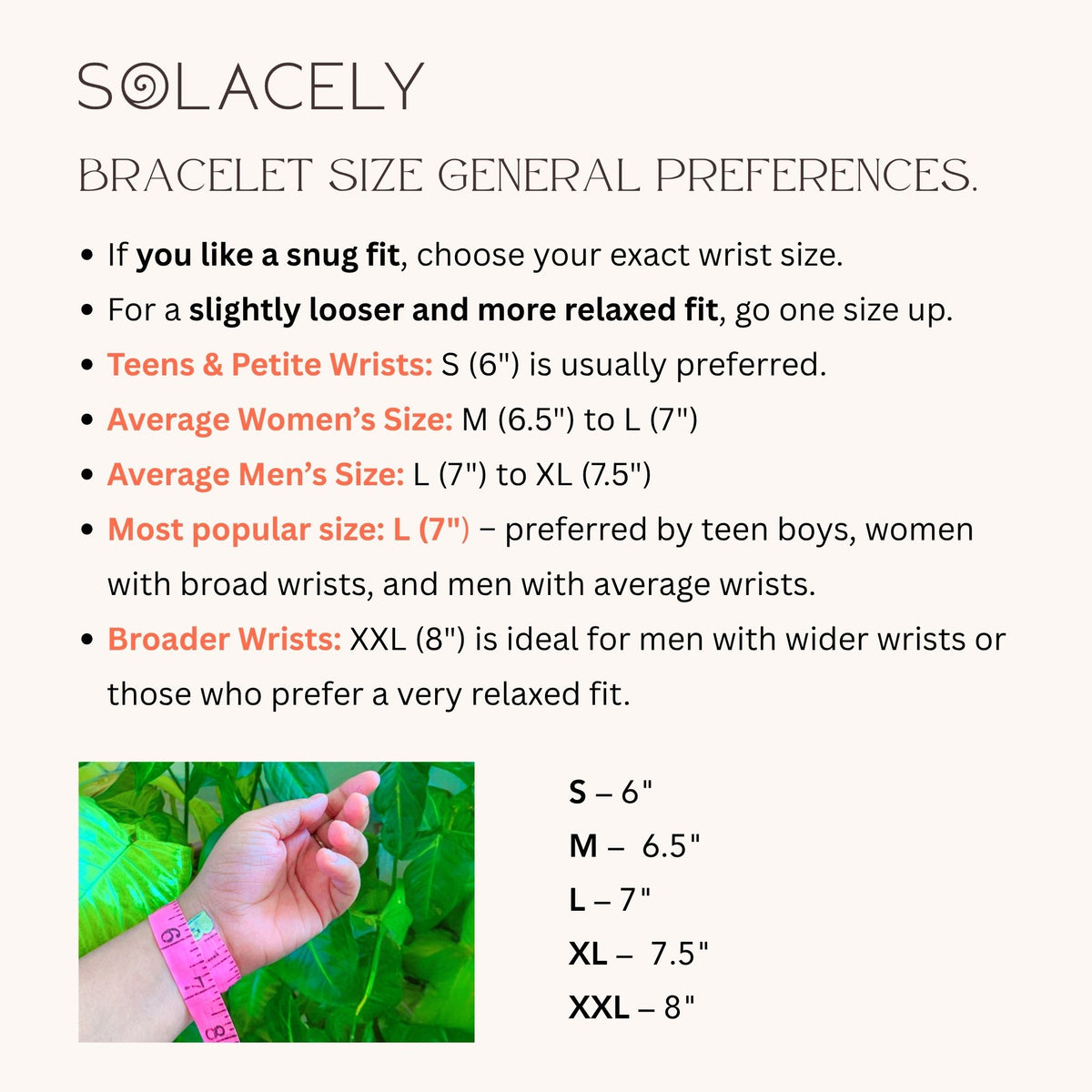 bracelet size gude