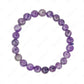 amethyst 8mm bracelet with rakhi gift hamper