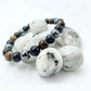 8mm beaded triple protection bracelet