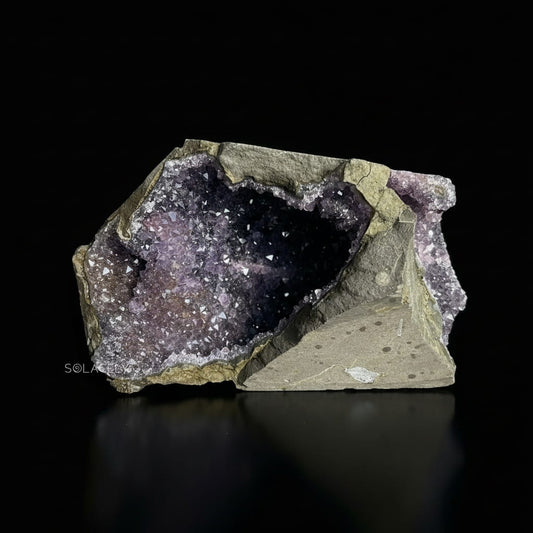 Brazilian amethyst geode natural crystal formation