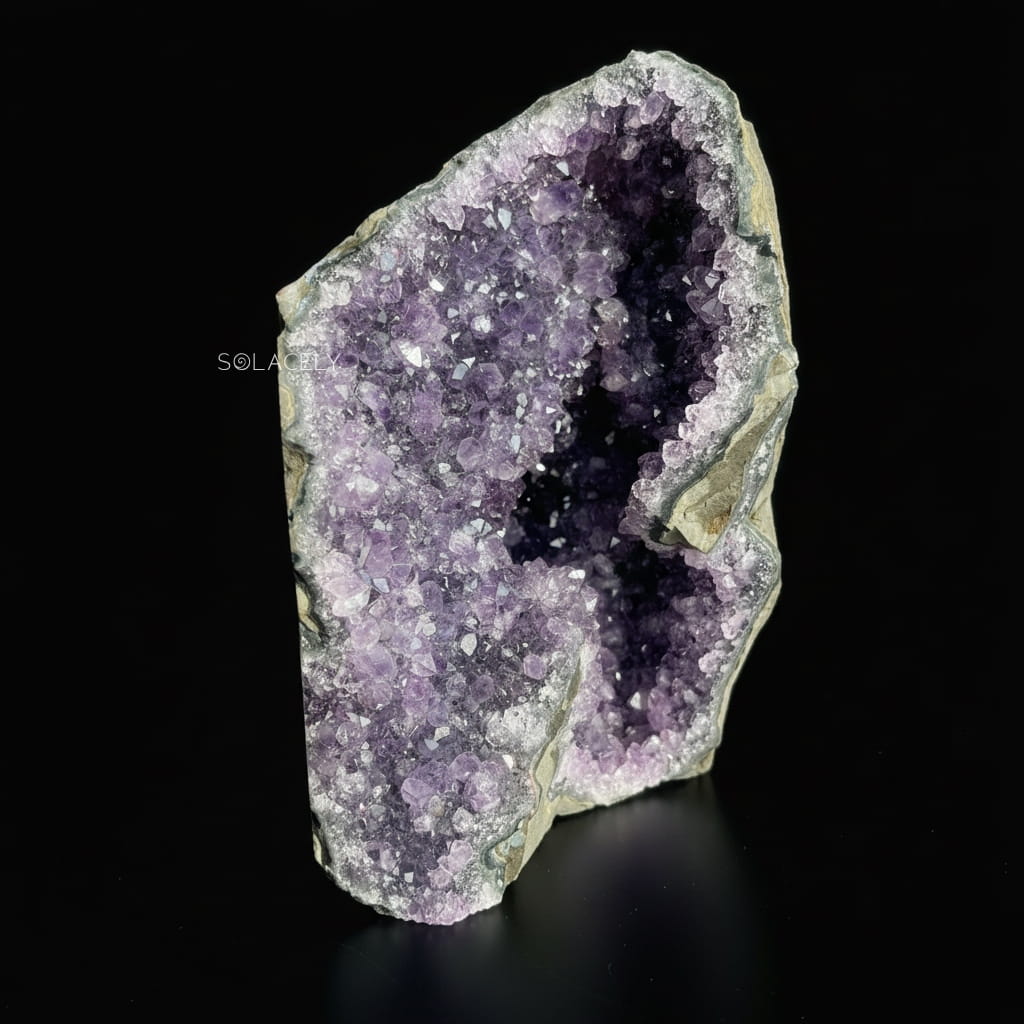 Brazilian amethyst geode spiritual energy crystal