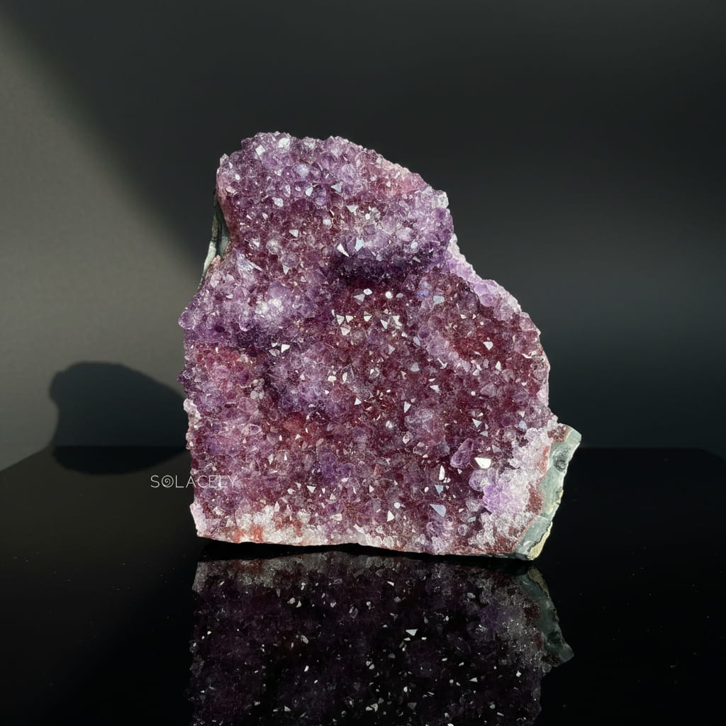 Brazilian amethyst geode tabletop decor stone