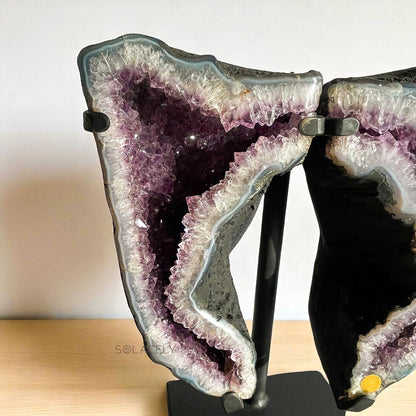 Handcrafted Amethyst Butterfly Cluster