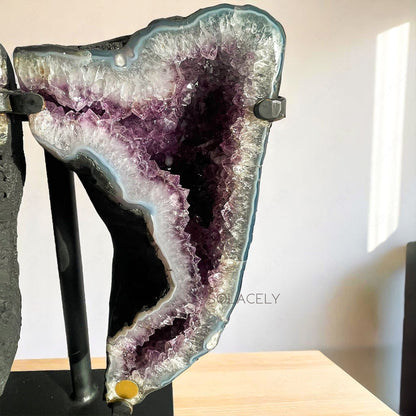 Butterfly-Shaped Healing Amethyst