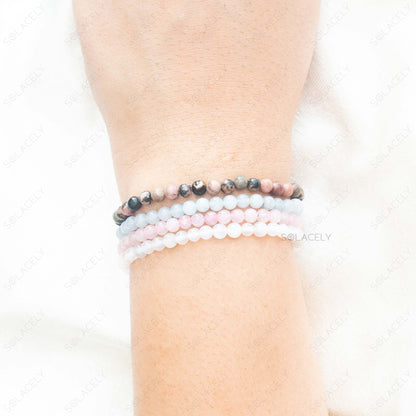 cancer zodiac crystals stackable bracelet set