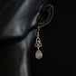 celtic drop earrings moonstone sterling silver