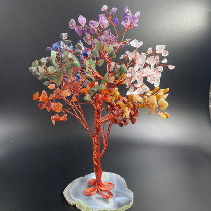 Chakra gemstone tree decor