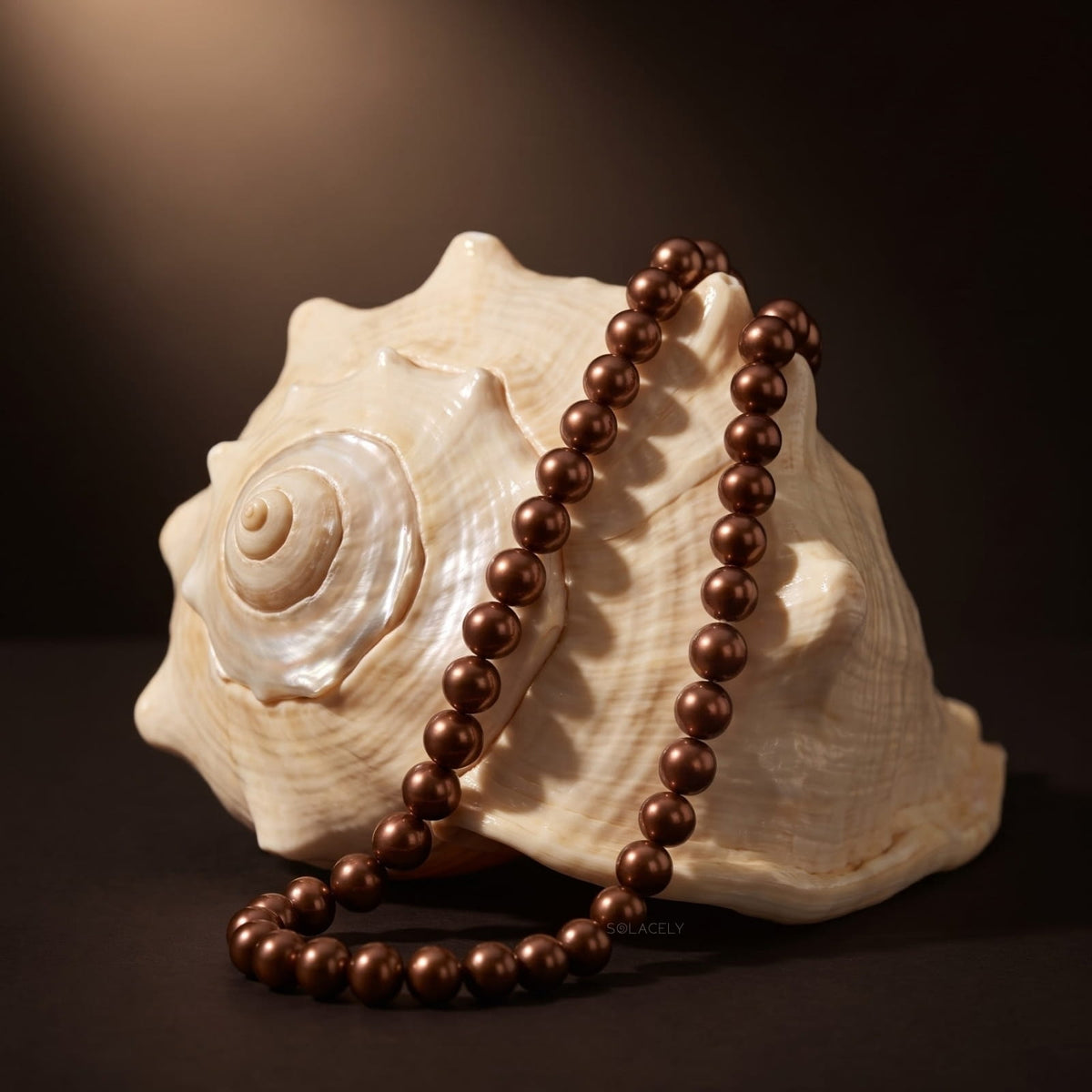 Chocolate pearl bracelet for gifting