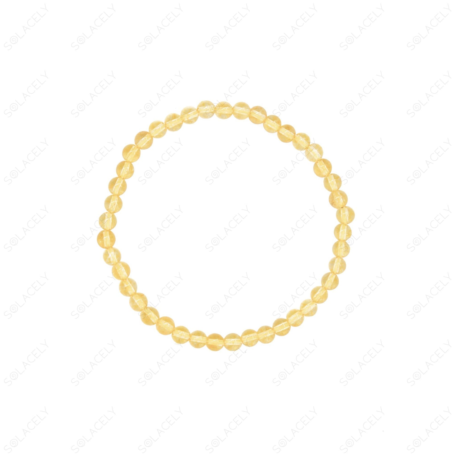 4mm citrine crystal bracelet