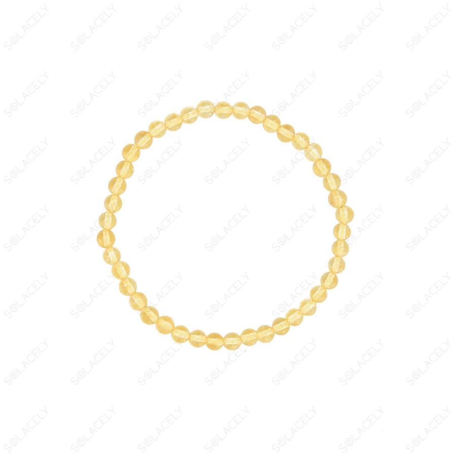 4mm citrine crystal bracelet