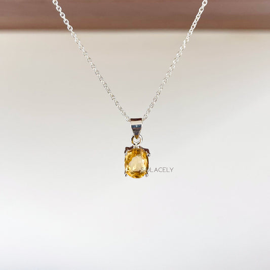 Citrine Necklace for Abundance