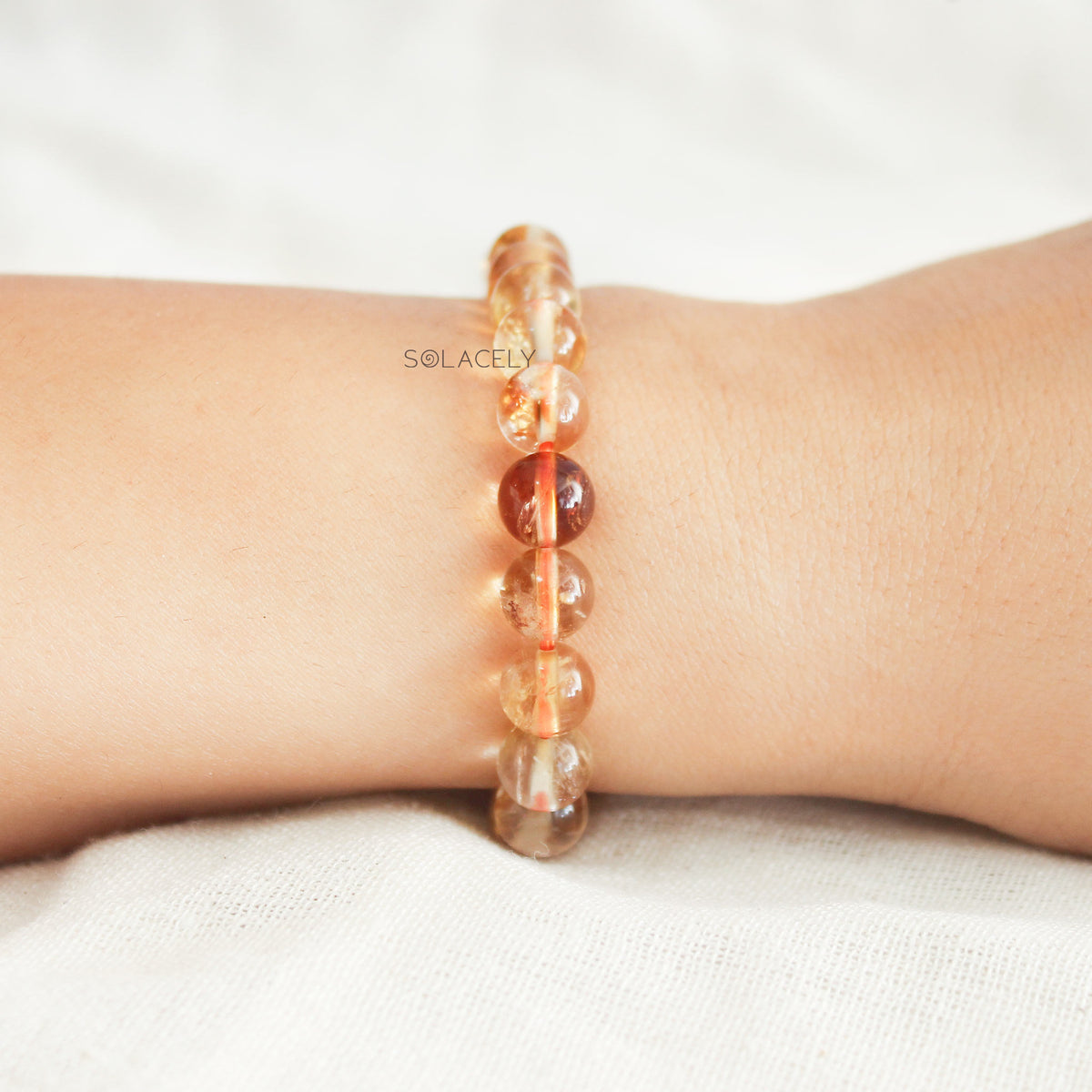 Citrine Beaded Bracelet