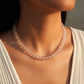Faceted Clear Quartz Beaded Necklace