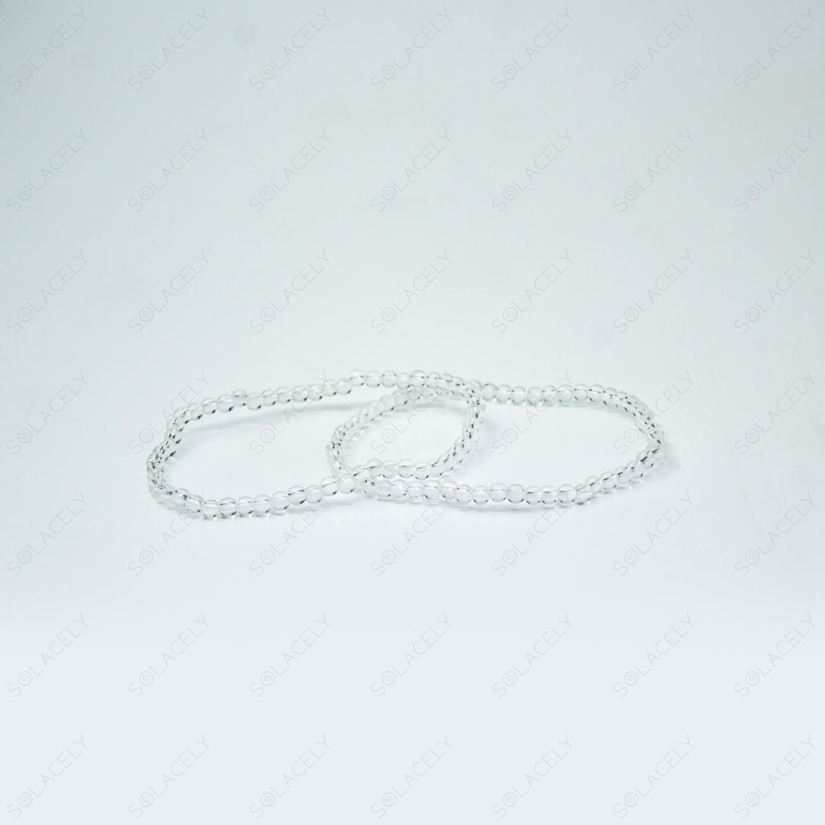 women clear quartz crystal bracelet