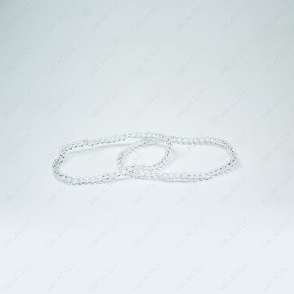 women clear quartz crystal bracelet