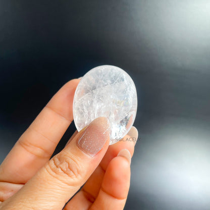 Clear Quartz Palm Stone