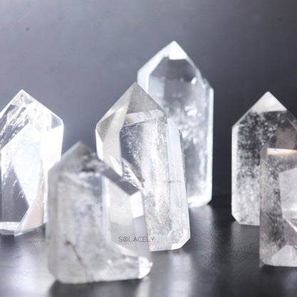 Transparent Clear Quartz Pointers Set