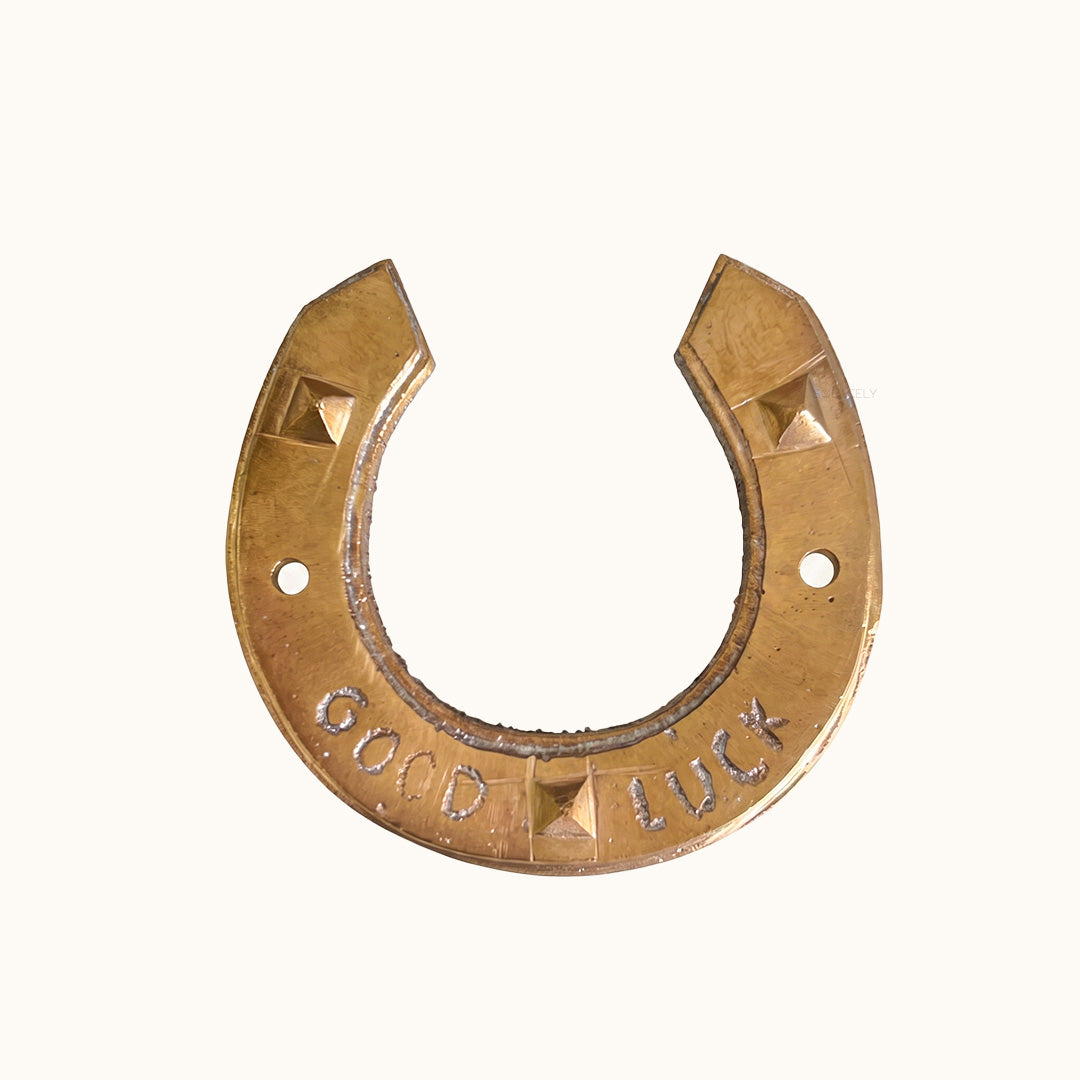 Copper pyramid horseshoe lucky charm