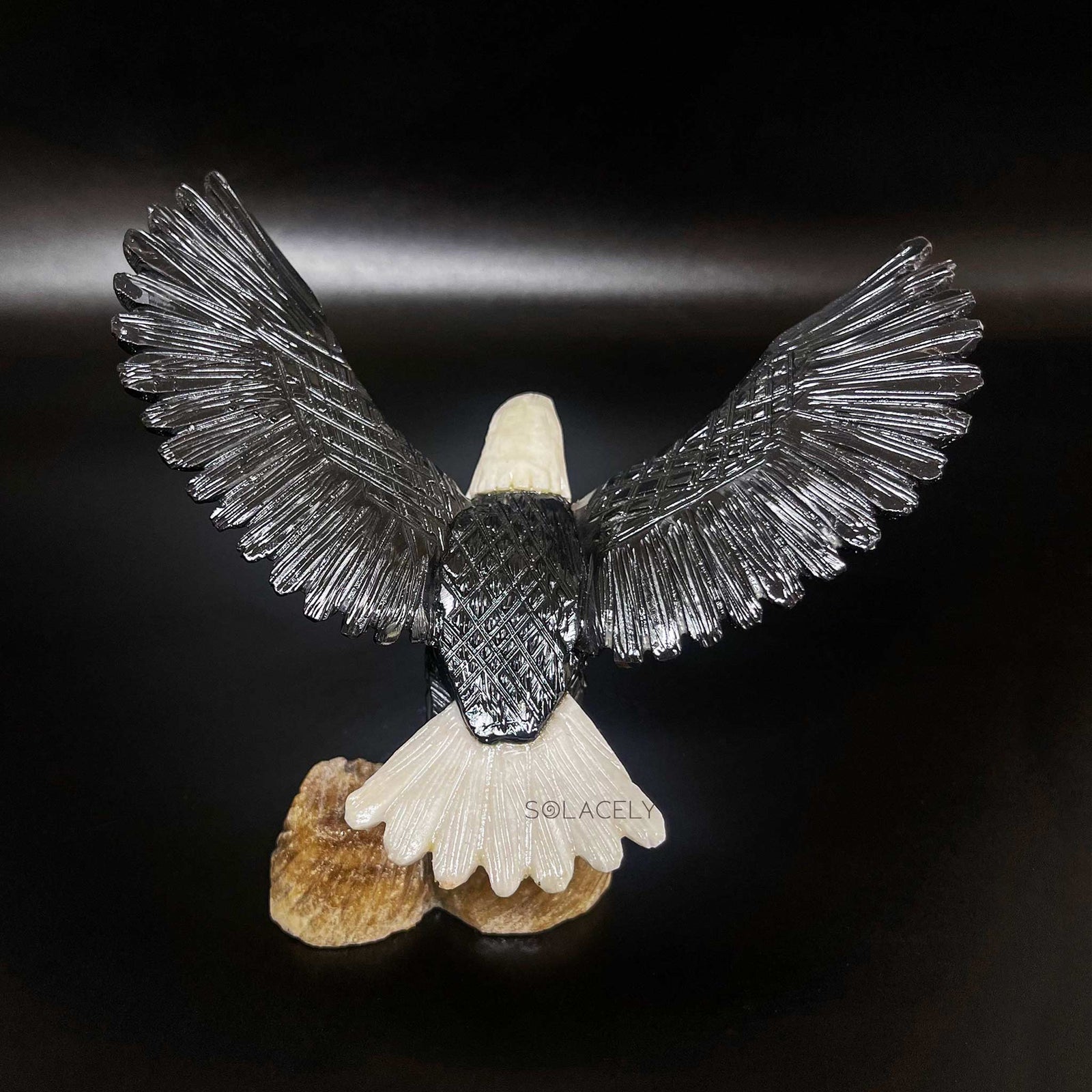 Crystal bird sculpture