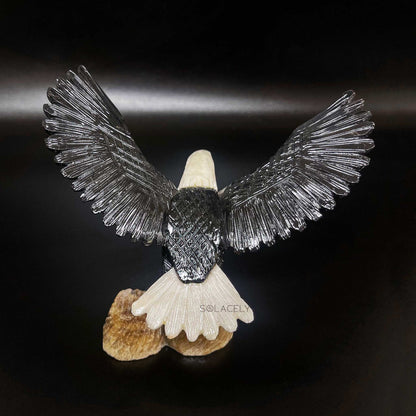 Crystal bird sculpture