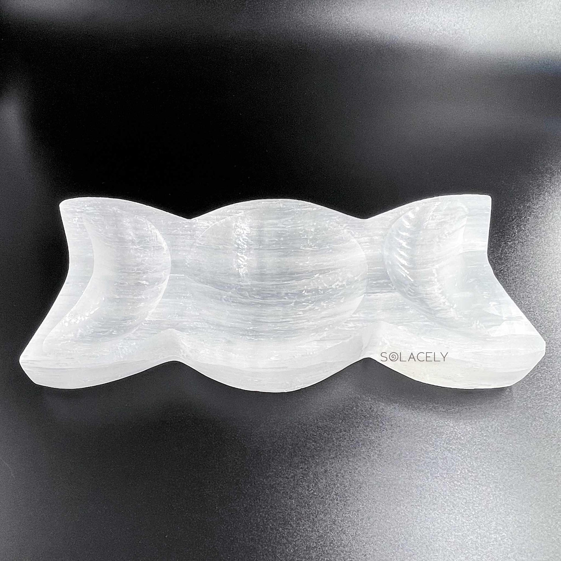 Crystal Bowl with Moon Phases