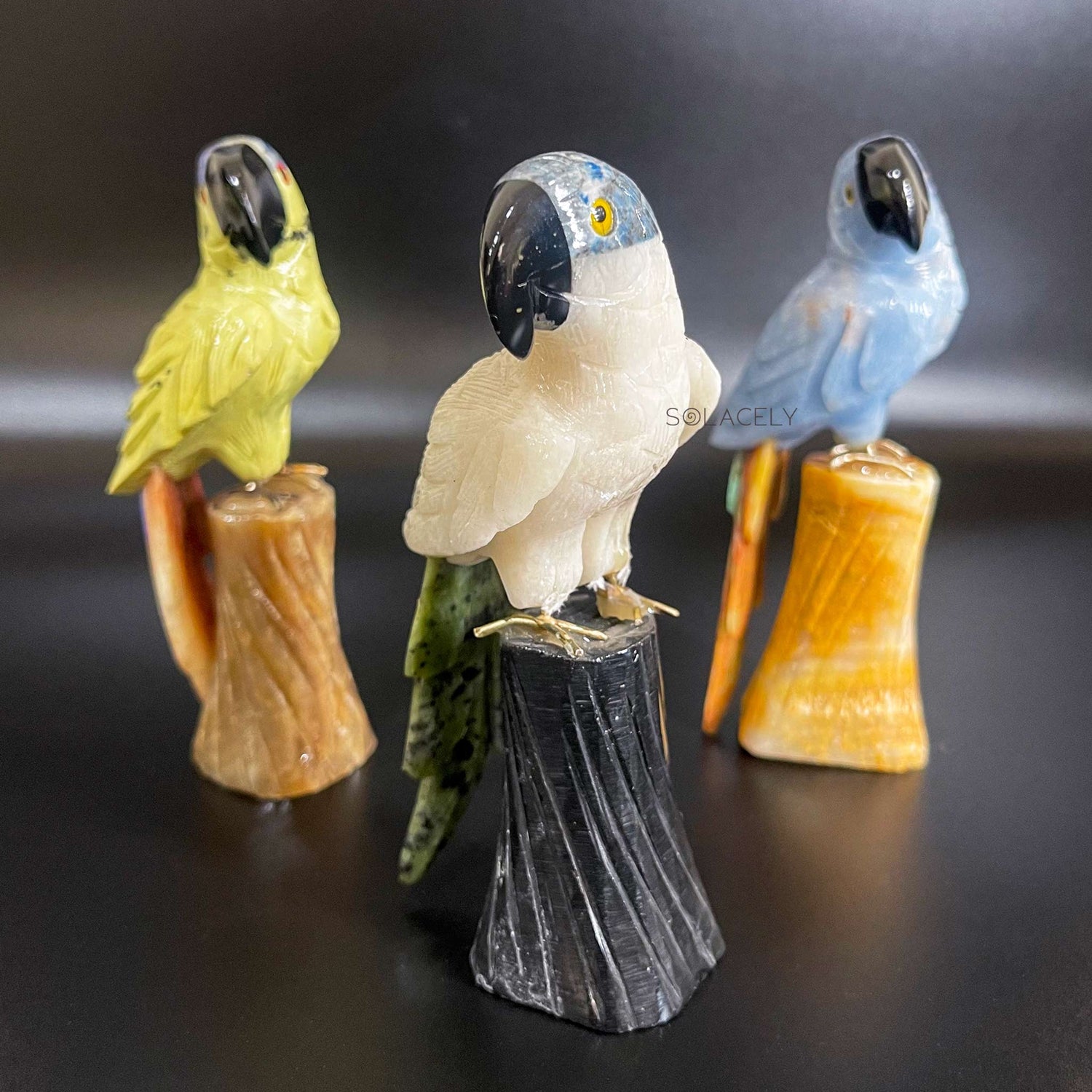 Crystal Parrot Bird Figurine