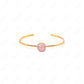 rose quartz bangle bracelet