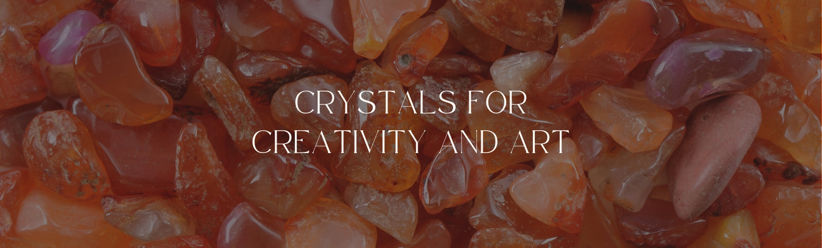 crystals for creativity and art banner image