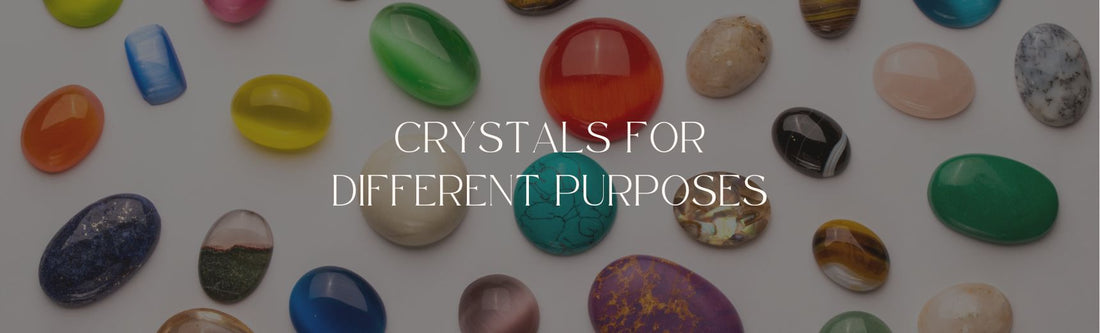 crystals for different purposes banner image