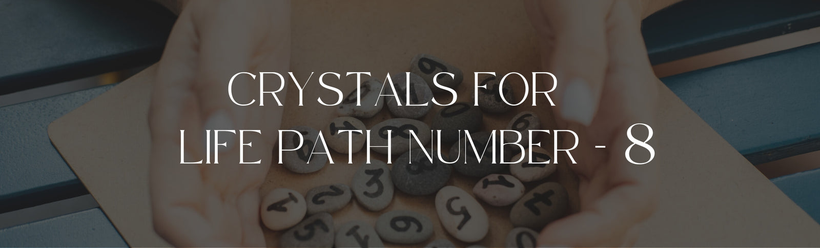 crystals for life path number 08 banner image